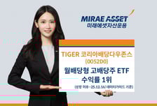 TIGER 코리아배당다우존스 ETF,  상장 이후 수익률 37.5%