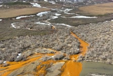 "AI 사진?" 북극에 섬뜩한 주황색 강물...병든 지구의 '색'다른 SOS[이·세·기]