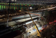 잠실대교 공사장서 27톤 크레인 전도…60대 작업자 사망