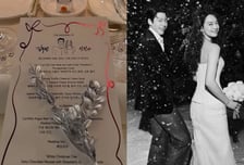 김우빈♥신민아, 결혼식 손글씨 메뉴판+럭셔리 답례품 '눈길'
