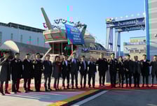 빈센, 국내 첫 수소연료전지 추진선박 '하이드로 제니스' 진수