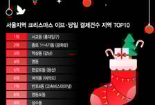 크리스마스에 가장 붐비는 핫플 3위는 '강남'…1위는 어디?