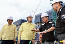 김윤덕 장관, 불법하도급 현장 점검…"근로자 안심 현장 만들겠다"