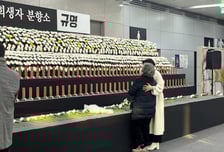 1년 전 그대로 멈춘 무안공항…안내방송 대신 흐느끼는 소리만