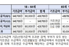 저소득 중증장애인 연금, 월 최대 43만9700원
