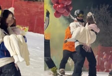 "남자 스키강사 품에 안겨 활강" 100만원 내고 열광?...줄줄이 인증샷