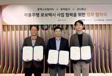 휴맥스모빌리티, 자율주행 로보택시 사업 추진 위한 업무협약 체결
