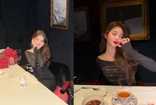 장원영, 손종원에게 장미꽃다발 받았다…"럭키비키한 한 해 되길"