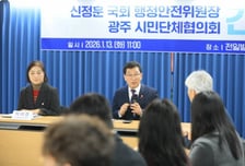 신정훈 행안위원장, 광주시민단체협의회 대표들과 간담회