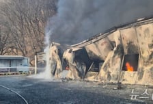 충남 금산군 섬유공장 화재로 공장 2개 동 전소…인명 피해 無