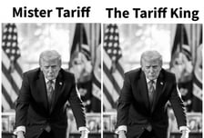 트럼프 "관세왕" 주먹 쥔 셀프사진…집권 1년 압박 메시지