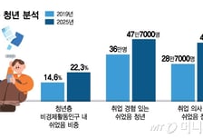 "재취업 어려워" 45만 청년, 일할 맘 접었다