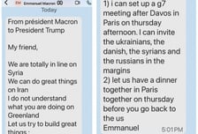 "친구야, 저녁 먹자" 마크롱, 트럼프에게 문자...그린란드 해법 찾을까?