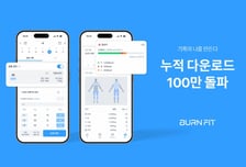 운동기록앱 번핏, 100만 다운로드 돌파…"운동의 습관화 돕는다"