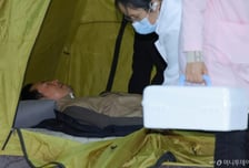 [속보]'단식 7일째' 장동혁, 병원 이송 거부…119 일단 철수