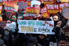 한동훈, '징계 철회'요구 지지자 집회에 "이게 진짜 보수 결집"
