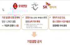 렌터카 1·2위 롯데-SK 기업결합 무산..향방은?