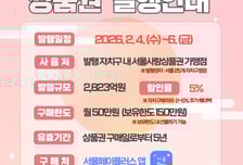 설맞이 '서울사랑상품권' 3073억 원 발행… 최대 15% 할인 판매