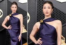 '케데헌' 이재, 그래미 드레스 자태…골든글로브 이어 또 '여기 옷'