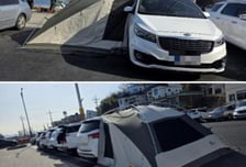 "여기 캠핑장 아냐" 공용주차장에 텐트 떡하니...'카니발 빌런' 또 등장