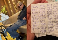 야윈 구준엽, 26년 전 '그 옷' 딱 맞아…서희원 이름 빼곡히 쓰고 눈물