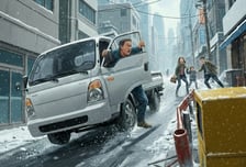 사고 막았지만...미끄러진 트럭에 몸 던진 의인 '장애' 위기, 보상도 0원