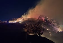 강풍 부는데 여수 야산에서 산불 발생…소방당국 "주민 대피령"