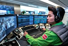 [르포]무인매장내 취객 본 AI, 경광등 울리자...몇초 만에 상황파악 "출동"