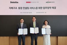 지평, 딜로이트·유니코써치 '기업 지배구조 통합 컨설팅' 업무협약 체결