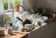 "설거지 해주실 분, 여자만요" 산더미처럼 쌓인 그릇...'1만원' 알바 논란