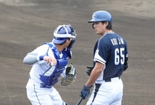 [포토] 구자욱 '이게 스트라이크라고요?'