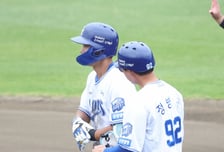 [포토] 심재훈 '안타 하나 추가요'