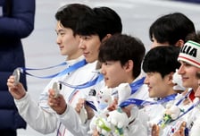 '값진 은메달' 쇼트트랙 男대표팀…"4년 뒤엔 금메달을"