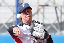 [포토] 노시환 '정확한 홈 송구'