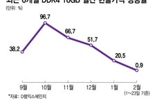 D램 가격 너무 올랐나…현물시장 거래 '숨 고르기'