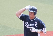 [포토] 노시환 '국대 무안타 털어냈다'