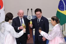 "아미고""사우지" 李 대통령·룰라 만찬에 재계 출동…백종원·세징야·가비까지