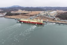 SK이노베이션 E&amp;S, 호주 바로사 가스전 LNG 국내 첫 입항