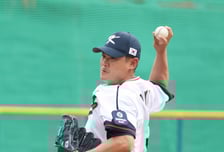 [포토] 노경은 '1이닝 완벽투'
