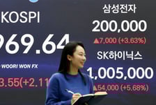 20만전자·100만닉스 현실로…기관 싹쓸이에 코스피 최고가 마감