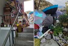 빌라 옥상에 무슨 일?..."모녀가 악질" 탑처럼 쌓인 잡동사니 '깜짝'