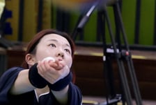 [포토]'현대건설 경기 앞두고 몸푸는' 강소휘