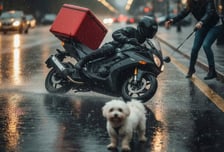 개 피하다 사고, 과실 뒤집어쓸 뻔…'생계막막' 배달기사 구한 경찰