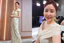 '미코' 김지연, 75→65㎏ 감량 후 홈쇼핑 복귀…완벽 드레스 자태