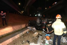 차 안에 약물 잔뜩...반포대교 추락한 포르쉐, 벤츠 덮쳤다