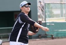 [포토] 장성우 '어깬 충분히 강하다'