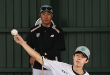 [포토] 원상현 위력투에 우루마 반했다