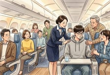 "자폐 동생 발작해 비행기 지연"...한마음 된 승객들 '이 모습'에 감동