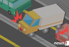 중앙고속도로 칠곡 구간에서 추돌사고…1t 트럭 60대 운전자 사망