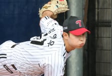 [포토] 김영우 '집념의 불펜 피칭'